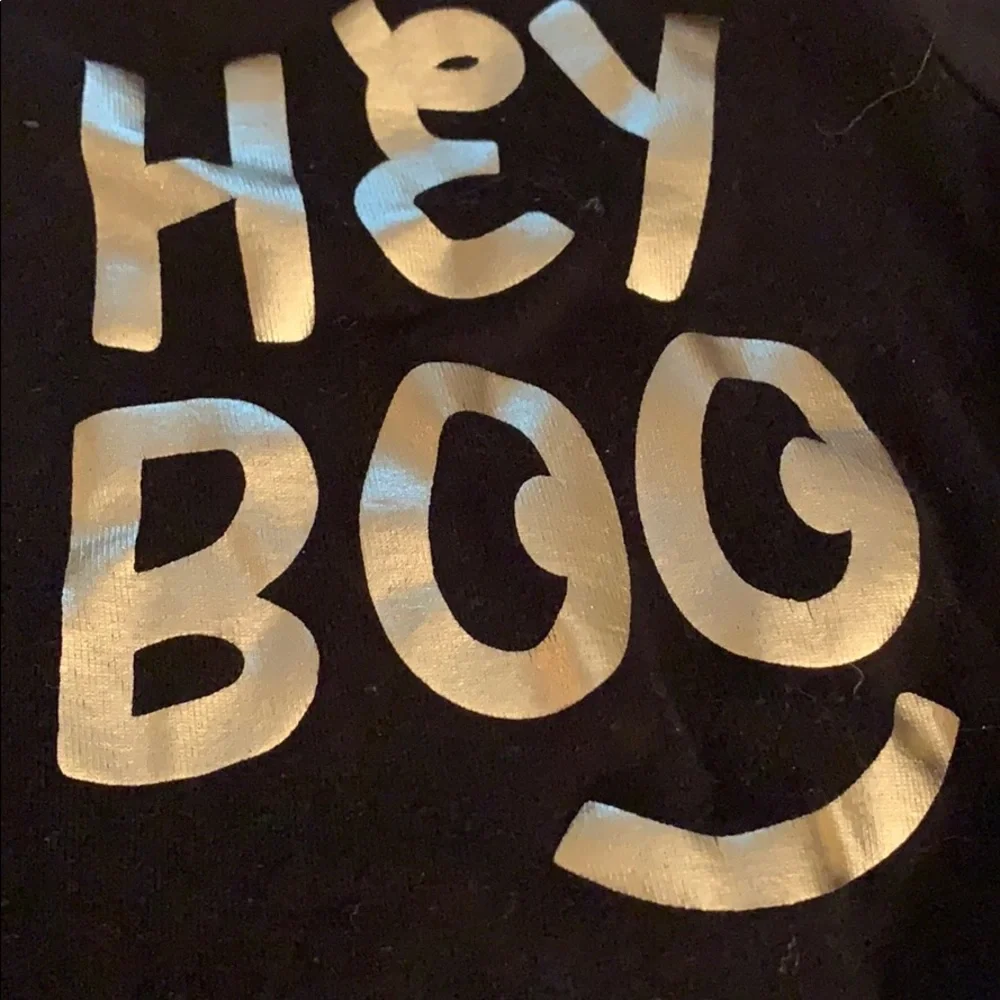 3-6M “Hey Boo” Old Navy Onesie Halloween